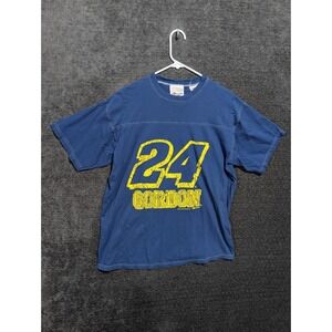 Vintage 2001 Jeff Gordon 24 NASCAR T-Shirt Blue Large Competitors View Racing